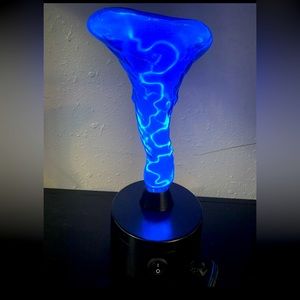 LumiSource Tornado Blue Plasma Motion Lightning Electra Lamp Rare